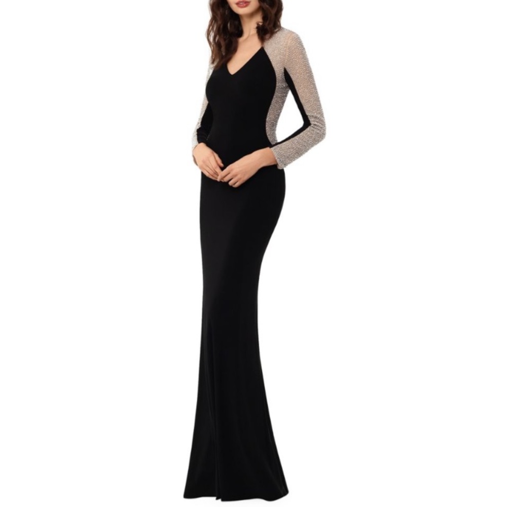 Xscape Embellished Colorblock Gown *ONLY WORN ONCE